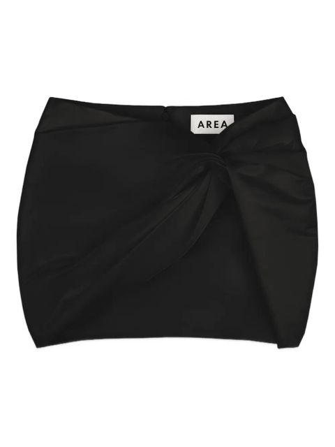 AREA wrapped mini skirt - Black - zdjęcie produktu nr 1