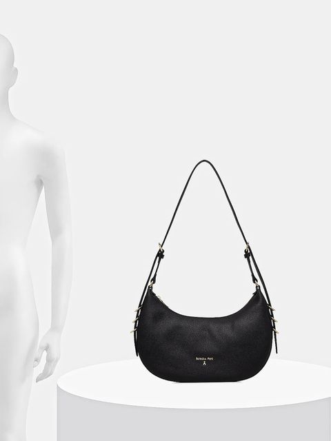 Patrizia Pepe torebka skórzana kolor czarny 8B0311 L001