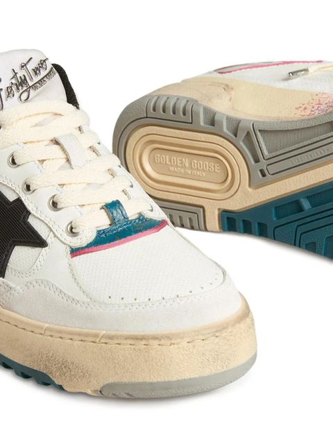 Golden Goose leather lace-up low-top sneakers - Neutrals