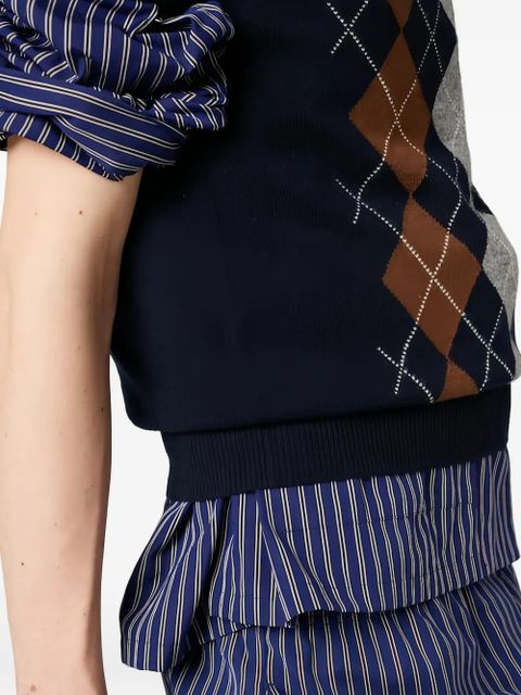 Miu Miu cashmere crew-neck sweater - Blue