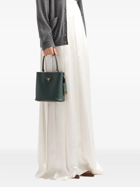 Prada pleated satin maxi skirt - White