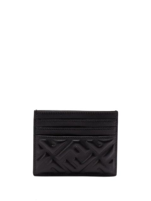 FENDI logo-embossed cardholder - Black - zdjęcie produktu nr 1