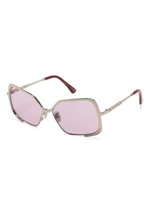 Marni Eyewear Unila oversized-frame sunglasses - Silver - zdjęcie produktu nr 2