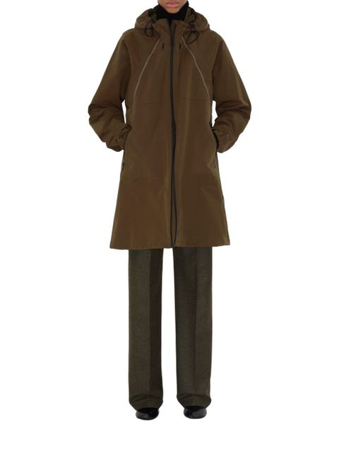 Burberry hooded parka coat - Brown