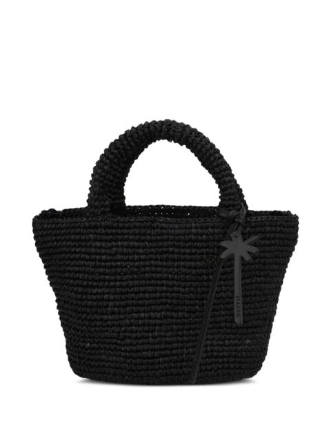 Manebi woven handle shoulder bag - Black - zdjęcie produktu nr 1