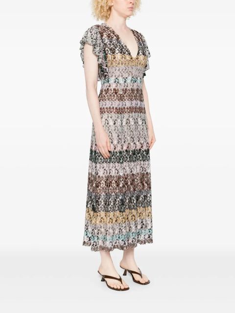 Missoni v-neck midi dress - Black