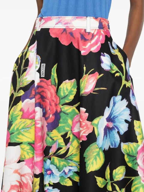 Moschino floral skirt - Black