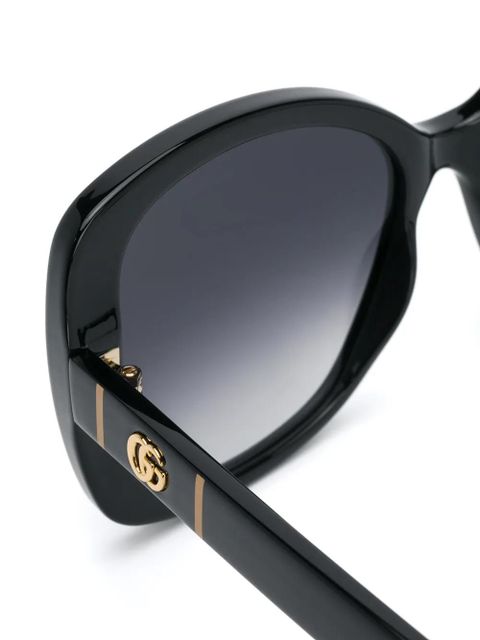 Gucci Eyewear Double G square-frame sunglasses - Black