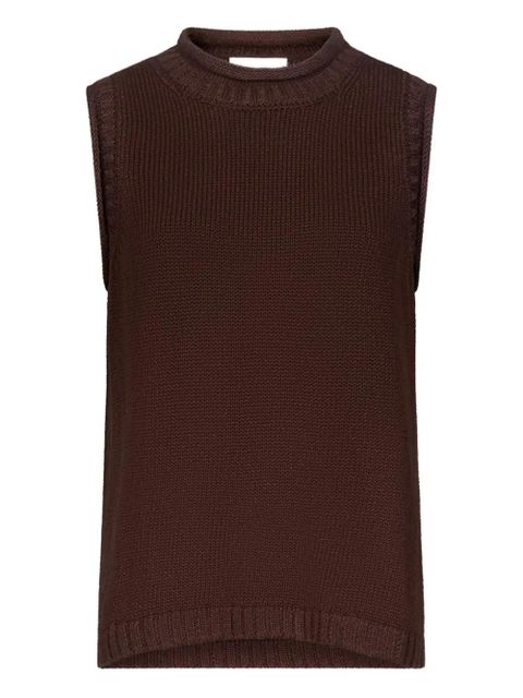 LouLou de Saison Effy rolled collar ribbed top - Black - zdjęcie produktu nr 1