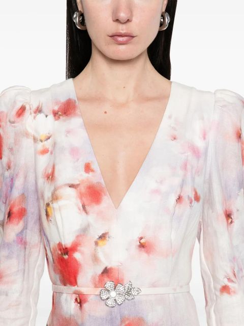 ZIMMERMANN Crush midi dress - White