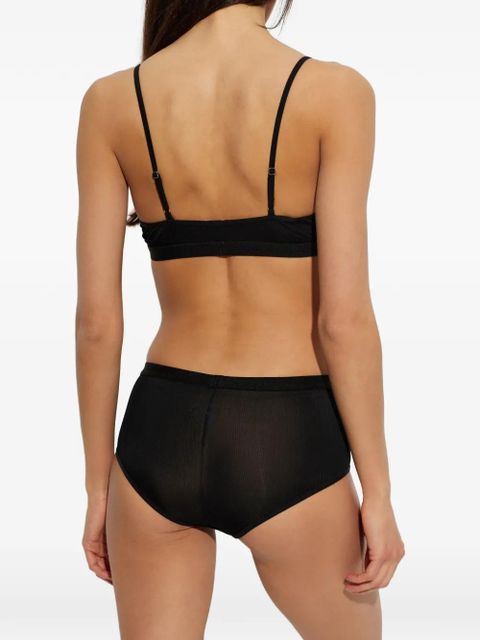 MM6 Maison Margiela ribbed-knit briefs - Black - zdjęcie produktu nr 2