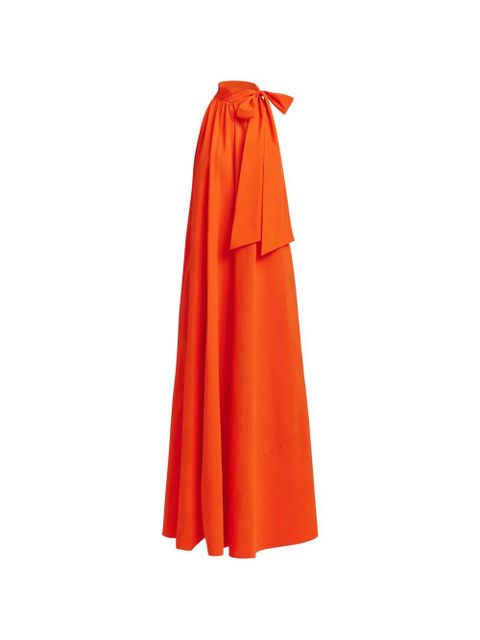 Essentiel Antwerp knot-detail A-line maxi dress - Orange - zdjęcie produktu nr 1