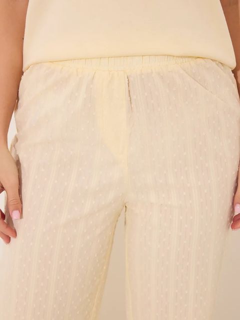 women'secret piżama bawełniana damska kolor żółty bawełniana 3599231