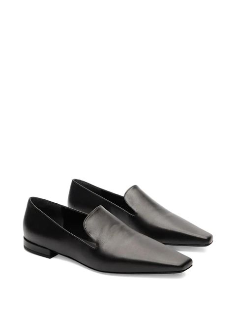 LouLou de Saison Carole Lds leather square-toe loafers - Black - zdjęcie produktu nr 2