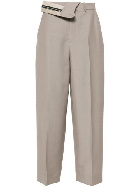 FENDI pressed-crease tapered trousers - Neutrals - zdjęcie produktu nr 1
