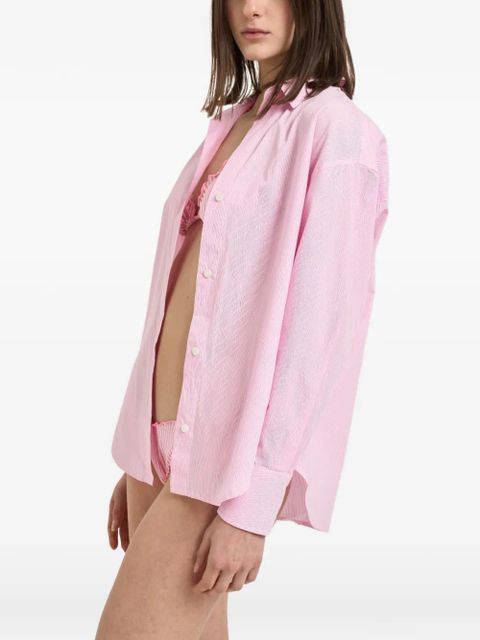 MC2 Saint Barth stripe-pattern shirt - Pink
