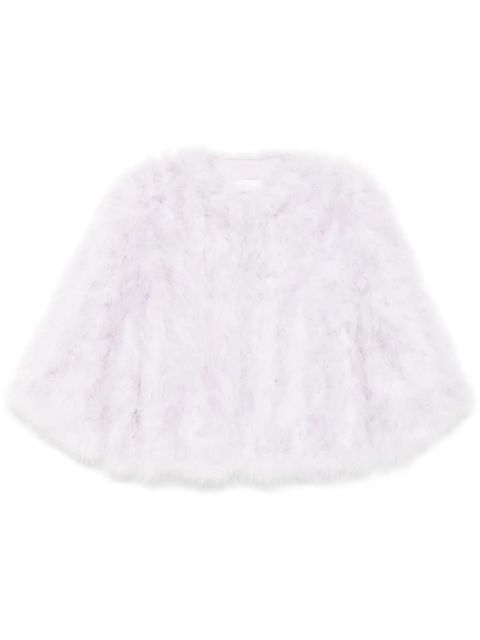 Yves Salomon feather silk jacket - Purple - zdjęcie produktu nr 1