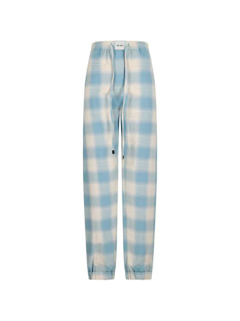 The Attico drawstring checked trousers - Blue - zdjęcie produktu nr 2