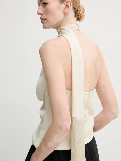 ISABELLE BLANCHE bluzka damska kolor beżowy gładka IS25SS-C121-T011