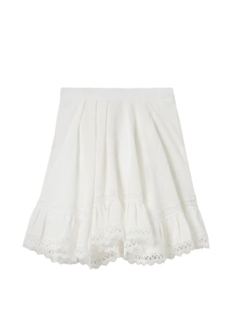 Claudie Pierlot ruffled A-line skirt - White - zdjęcie produktu nr 1