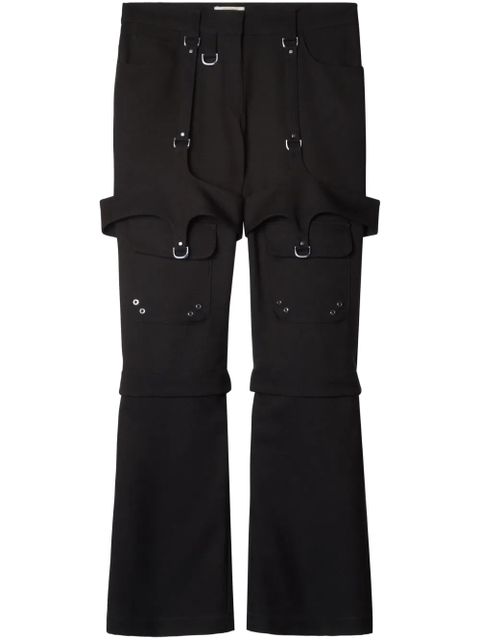 Off-White buckle-detail cargo pants - Black - zdjęcie produktu nr 1
