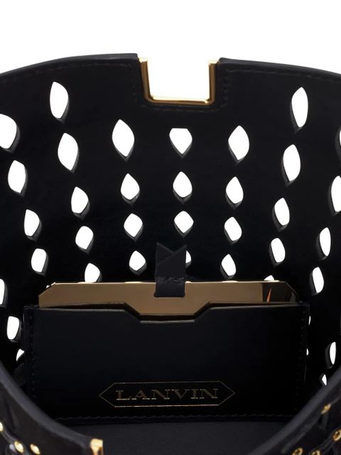 Lanvin cut-out studded bucket bag - Black - zdjęcie produktu nr 2