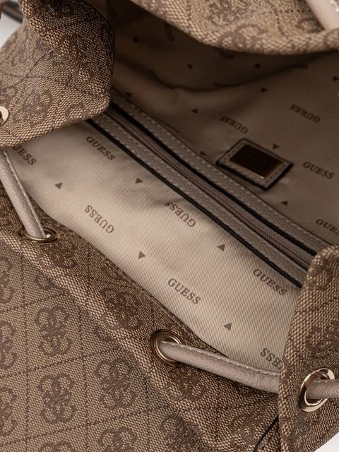 Guess plecak MANHATTAN damski kolor beżowy mały wzorzysty HWSG71 18310 - zdjęcie produktu nr 2