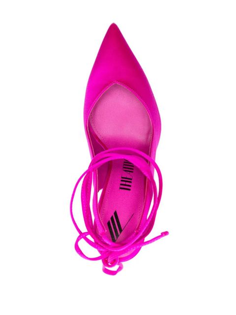 The Attico Venus 105mm satin slingback pumps - Pink - zdjęcie produktu nr 2