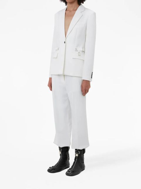 JW Anderson notched-lapels button-fastening blazer - White