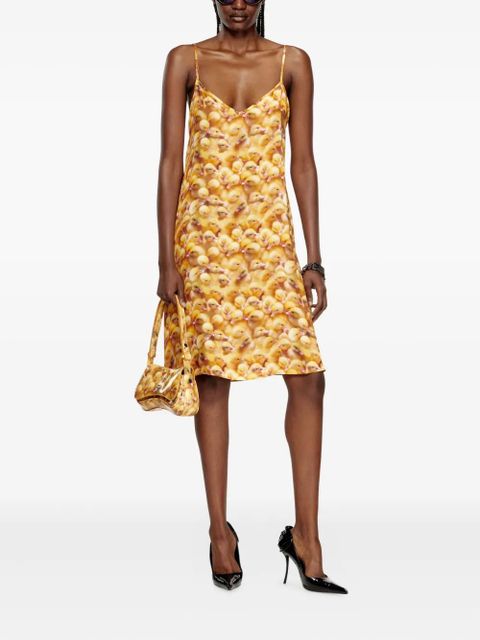 Diesel D-Ulcet print midi dress - Yellow - zdjęcie produktu nr 2