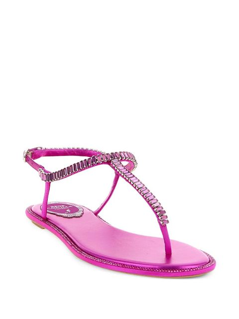 René Caovilla Diana open-toe leather sandals - Pink - zdjęcie produktu nr 2