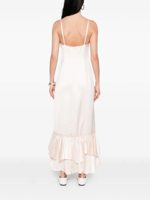 Jil Sander ruffled slip dress - Pink