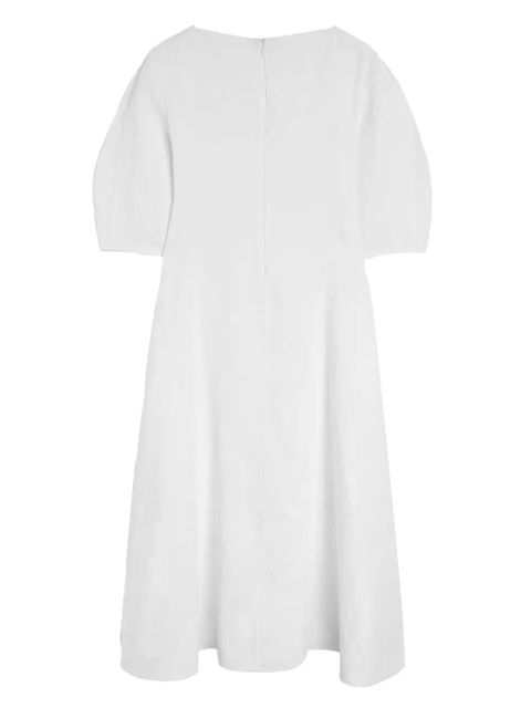 Jil Sander puff-sleeves dress - White