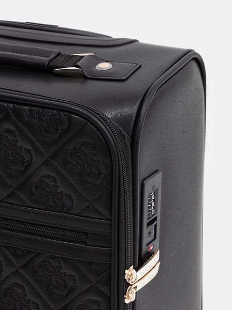 Guess walizka ADELASIA SMALL kolor czarny TWQL96 58983