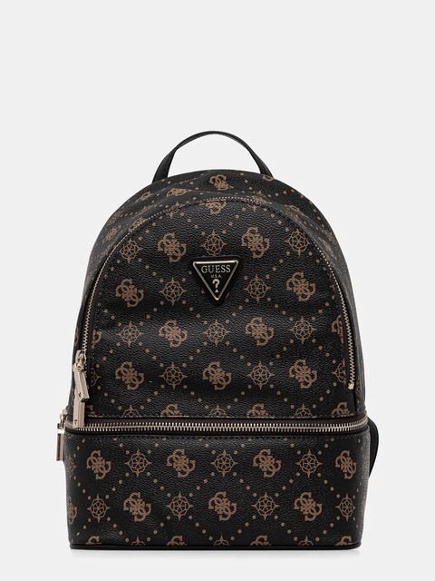 Guess plecak SILIA damski kolor brązowy mały wzorzysty TWGP98 90032