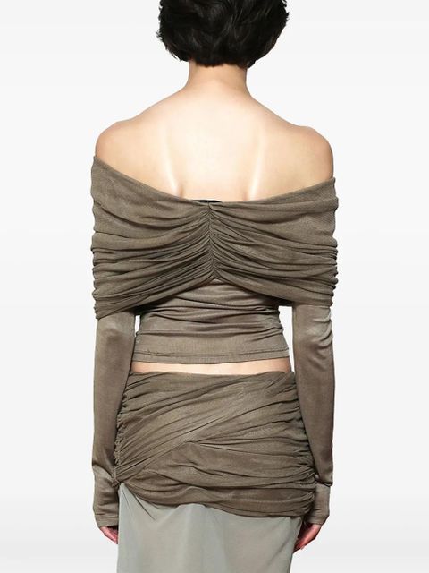 Christopher Esber Sonora Veiled top - Neutrals
