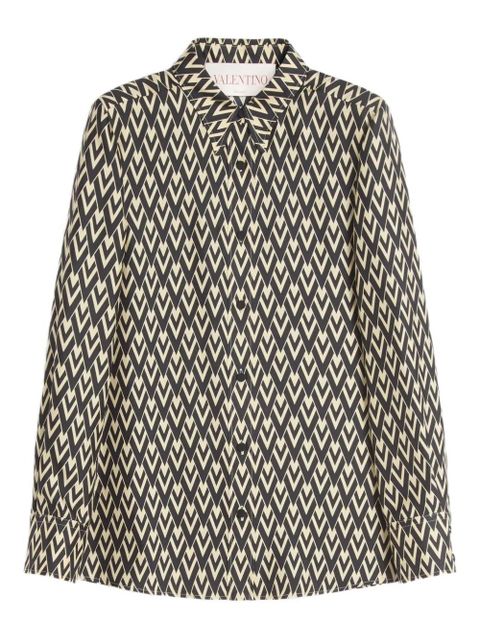 Valentino Garavani Toute La V twill shirt - Black - zdjęcie produktu nr 1