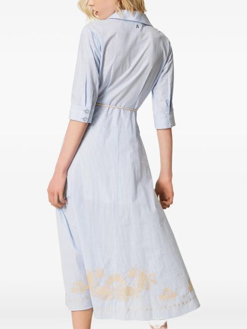 TWINSET striped dress - Blue