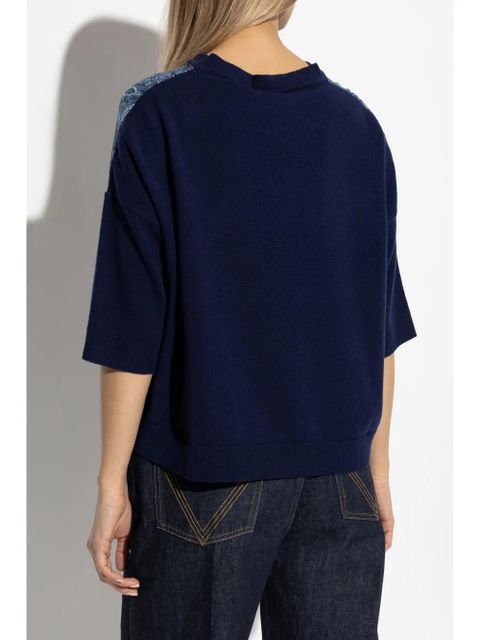 ETRO paisley-print T-shirt - Blue