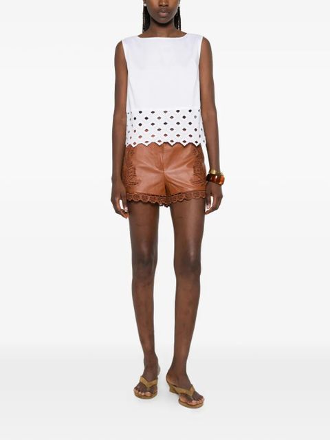 Max Mara BCHMAGGIO broderie-anglaise-detail top - White - zdjęcie produktu nr 2