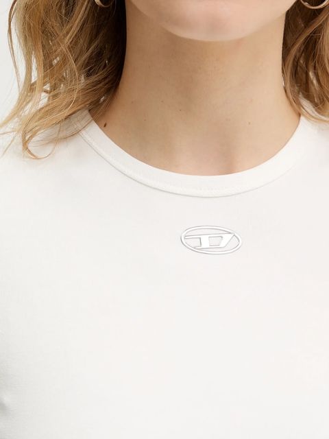 Diesel t-shirt T-UNCUTIESLONG-OD damski kolor beżowy A19917.0AHQH