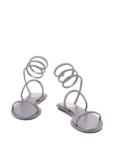 René Caovilla spiral-detail sandals - Grey