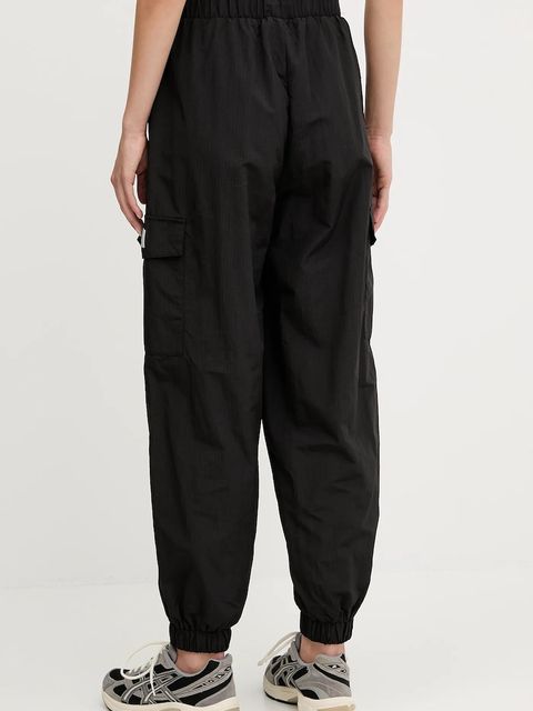 EA7 Emporio Armani spodnie dresowe damskie kolor czarny gładkie AF16217.7W000410