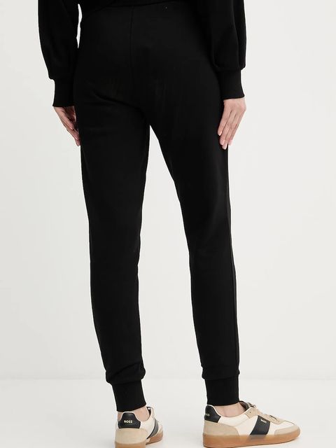 Armani Exchange spodnie dresowe bawełniane damskie kolor czarny gładkie XW000986 AF16114 - zdjęcie produktu nr 2