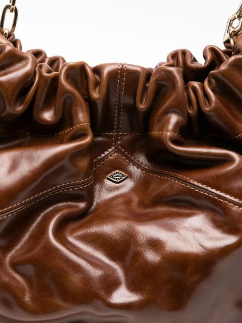 Ba&Sh June chain-strap leather tote bag - Brown - zdjęcie produktu nr 2