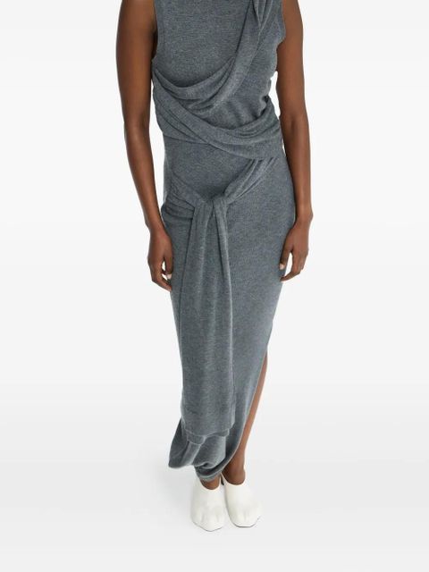 JW Anderson draped tie-waist dress - Grey - zdjęcie produktu nr 2