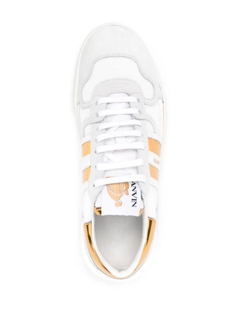 Lanvin Clay leather sneakers - White - zdjęcie produktu nr 2