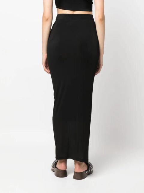 WARDROBE.NYC elasticated-waistband maxi skirt - Black