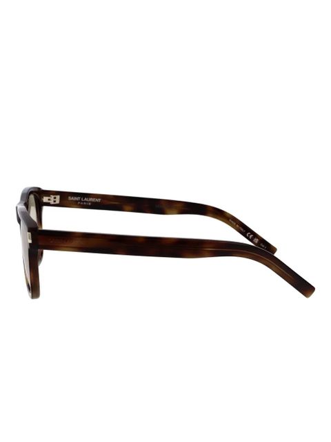 Saint Laurent Eyewear rectangle-frame sunglasses - Brown