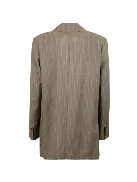 Max Mara pinstriped double-breasted blazer - Brown - zdjęcie produktu nr 2
